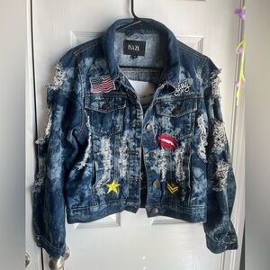 DAZL Ripped Jean Jacket
